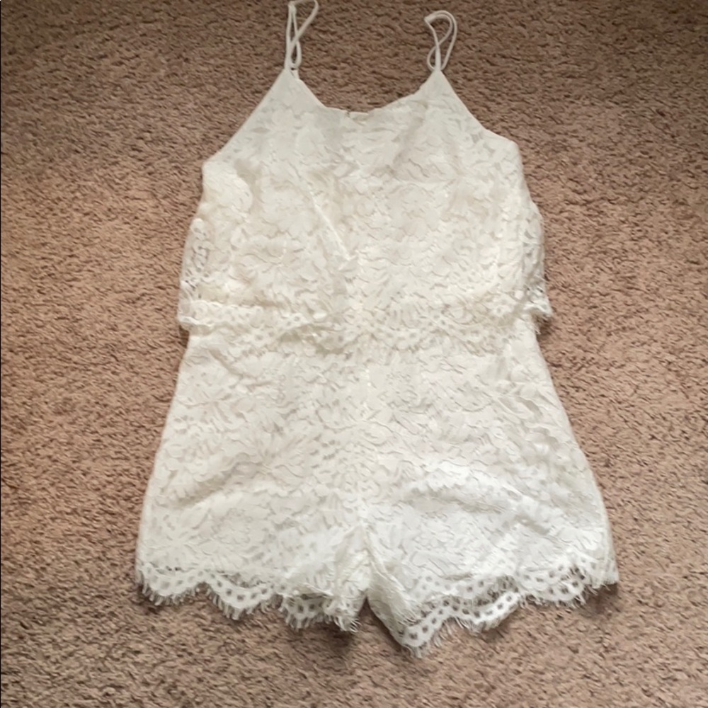 White Lace Romper